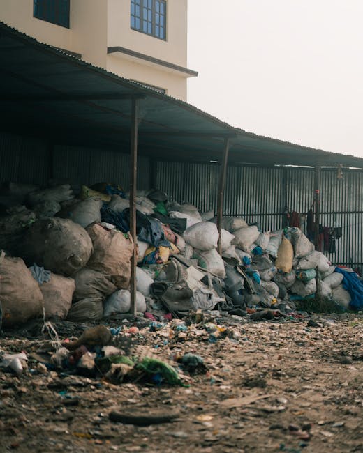 A middle-aged woman with dark hair tied back is seen disposing of rubbish into a silver, cylindrical public waste bin with multiple compartments, located on a paved pathway. She is wearing a black short-sleeved T-shirt with white printed text and dark trousers. In her right hand, she holds a white plastic bag filled with rubbish, while her left hand is lowered into the bin, which has a rectangular opening. The bin appears to be made of stainless steel, with smooth, reflective surfaces, situated near a low stone or concrete railing, and surrounded by lush green foliage and trees, indicating an outdoor park or public space. The scene is illuminated with natural daylight, casting minimal shadows, creating a clear, detailed view of her actions, which relate to waste disposal, a common task in public rubbish removal services, highlighting the importance of proper rubbish handling in community environments.